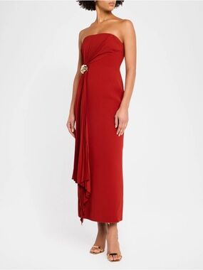 NWT Acler Whitnell Midi Dress in Burgundy